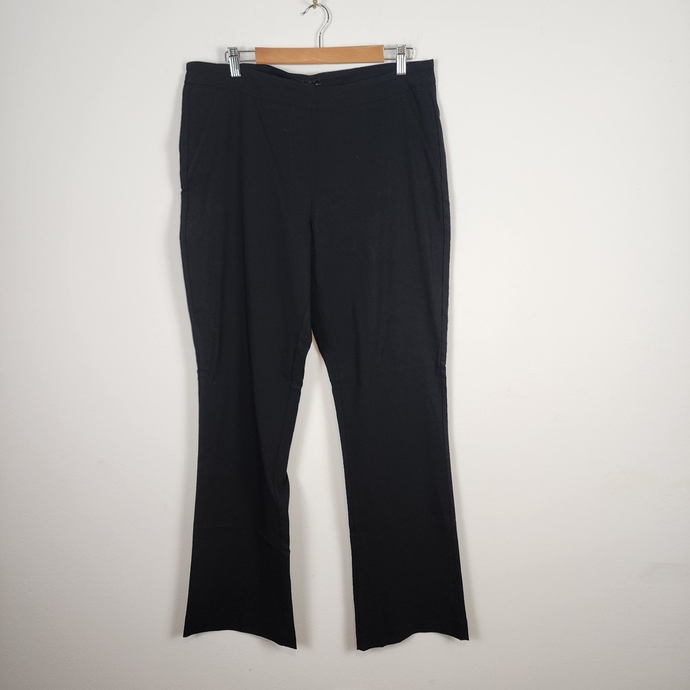 Long Tall Sally NWT Wide Leg Black Pull On Dress Pants 34" Inseam Women Size 16